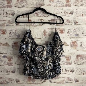 Paper Crane Cropped Blouse